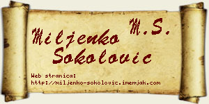 Miljenko Sokolović vizit kartica